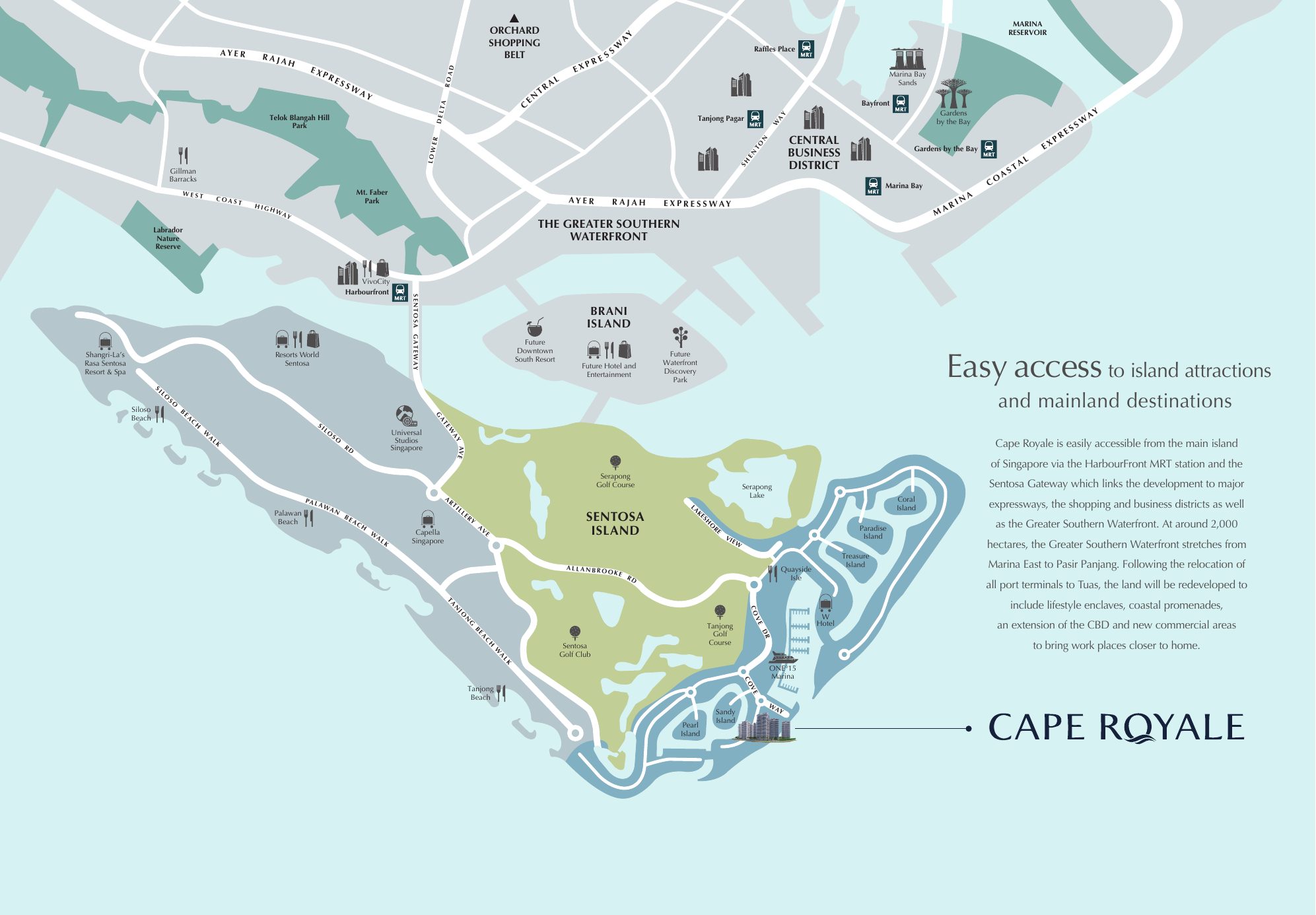 Cape Royale location map