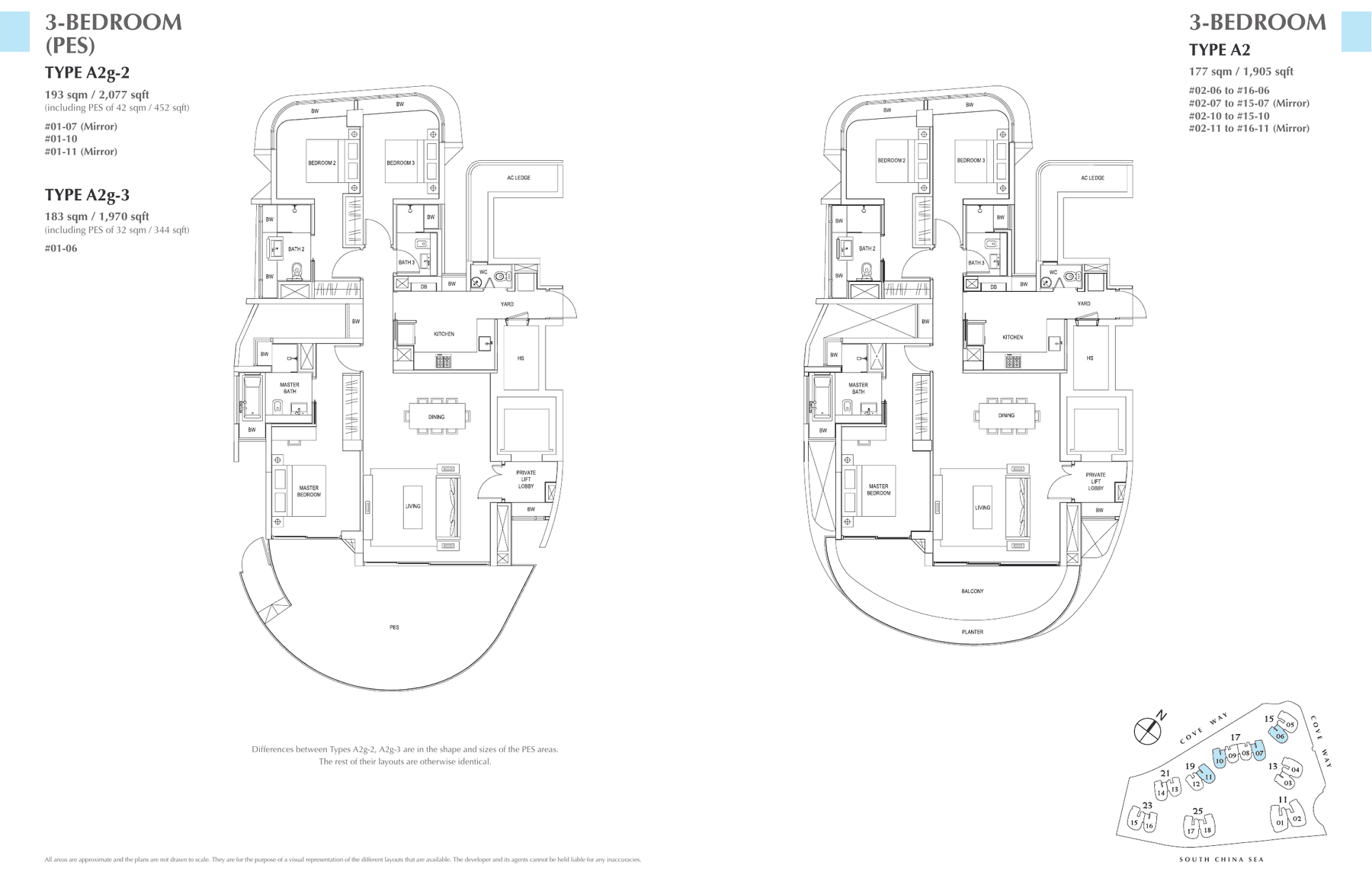 Type A2g-2, A2g-3 and A2
